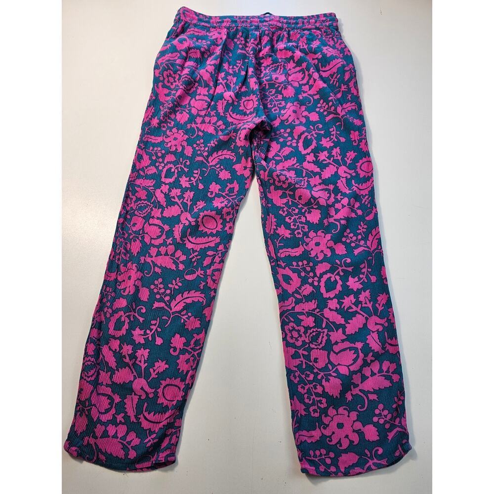 Boden bembridge ankle pants size 4 US relaxed fit hot pink teal pockets EUC _